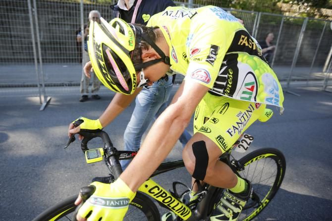 Mauro Santambrogio (Vini Fantini-Selle Italia) cracked on stage 16 and conceded several minutes to his GC rivals
