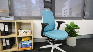 Steelcase Personality Plus office chair in blue