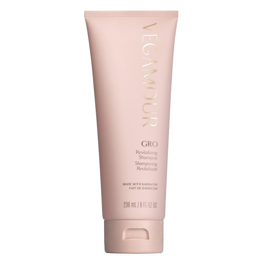 VEGAMOUR, Vegamour Gro Revitalizing Shampoo, Support Thicker, Fuller Looking Hair, Shampoo Formulated Without Sulfates for Thinning Hair With Vegan Keratin, Natural Citrus Scent (8 Fl. Oz.)