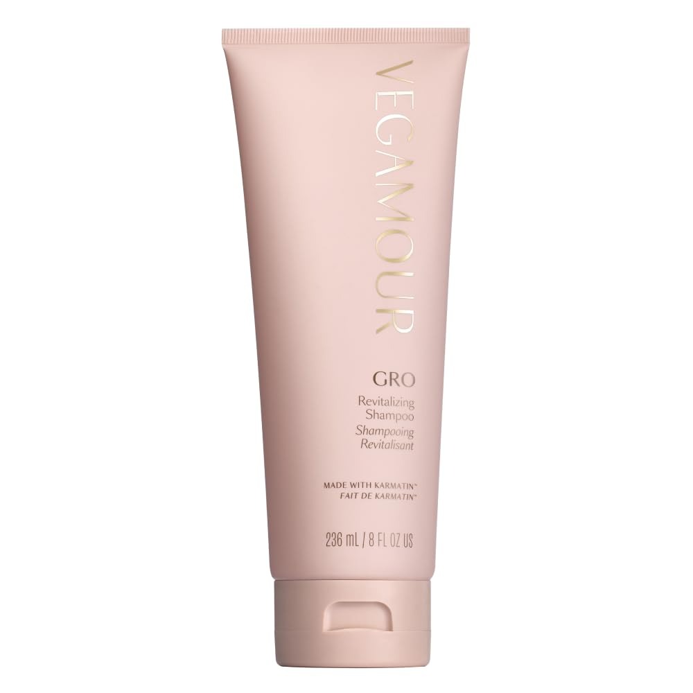 VEGAMOUR, Vegamour Gro Revitalizing Shampoo, Support Thicker, Fuller Looking Hair, Shampoo Formulated Without Sulfates for Thinning Hair With Vegan Keratin, Natural Citrus Scent (8 Fl. Oz.)