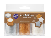 Wilton Gold, Silver and White Sugars - 3ct l For $2.49, at Target&nbsp;