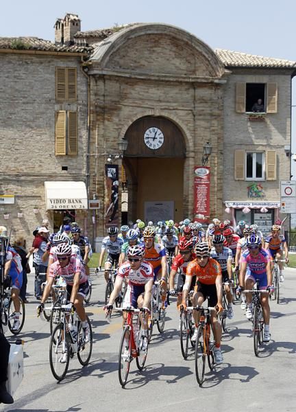 The peloton rolls out