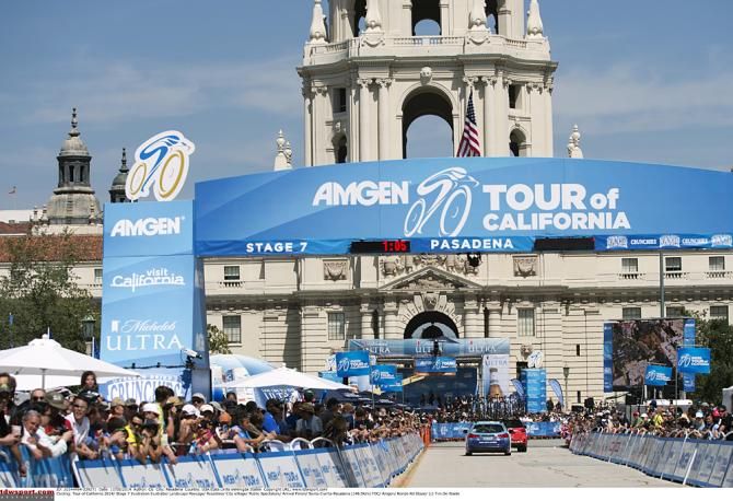 Tour of California Stage 7 finish in Pasadena