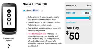 Nokia Lumia 610 on Canada's Koodo Mobile for $50