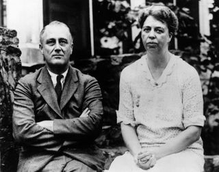 Franklin D Roosevelt and his First Lady Eleanor.