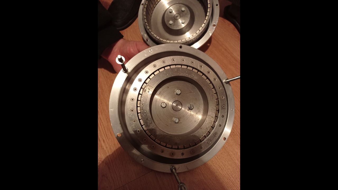 A magnetic reducer, a type of gearbox without mechanical parts, developed by Ihor as part of his Ph.D. studies at Ukraine's prestigious Igor Sikorsky Kyiv Polytechnic Institute.