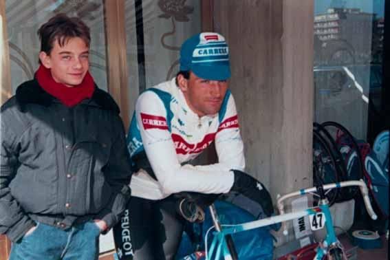 Guido Bontempi already has Milan-San Remo in mind on the final day of the 1987 Tirreno-Adriatico.