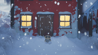 The new kid in South Park: Snow Day standing outside of his house