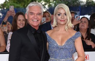 Phillip Schofield and Holly Willoughby attend the National Television Awards 2021 at The O2 Arena