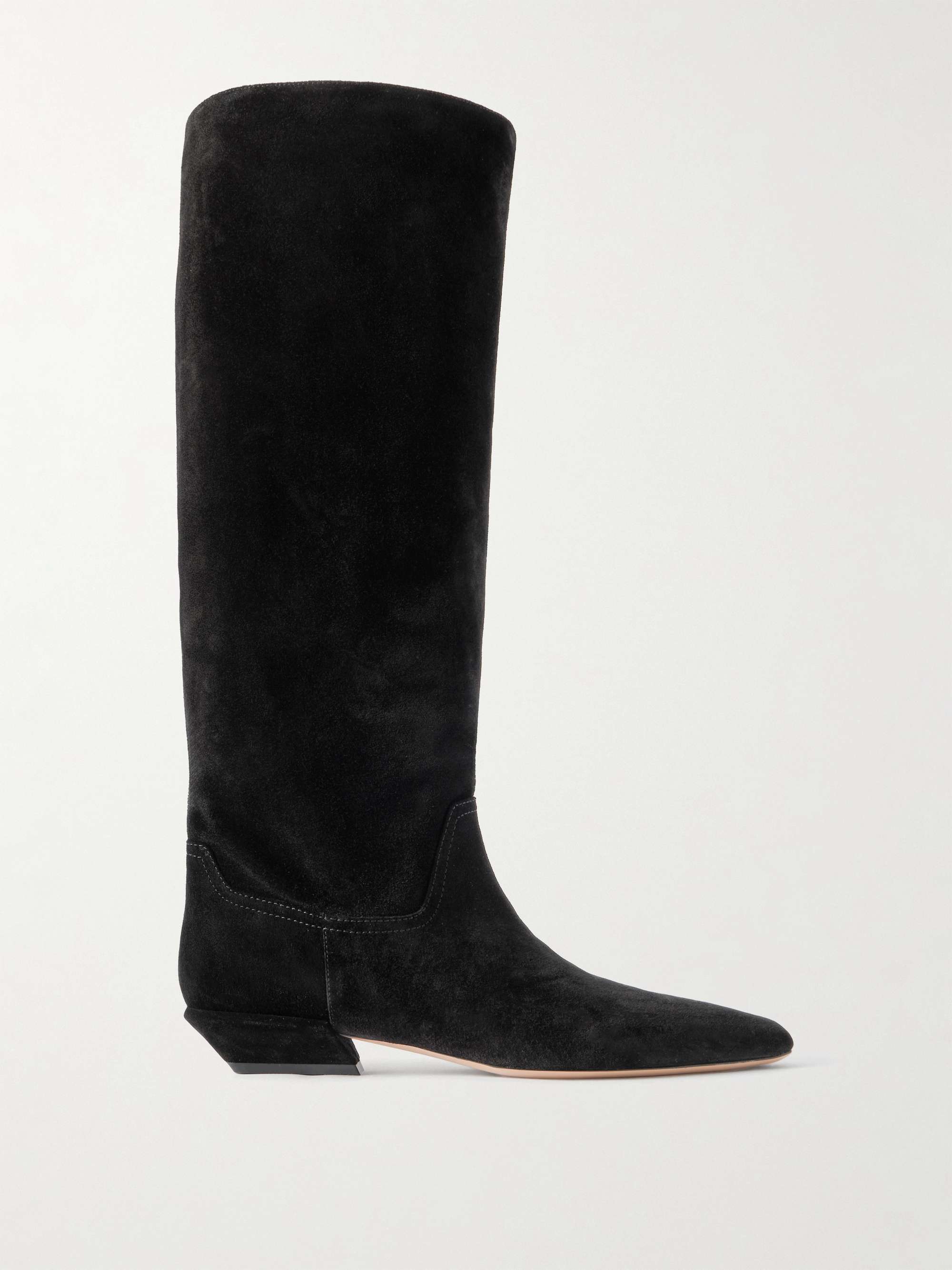 Bettina Suede Knee Boots