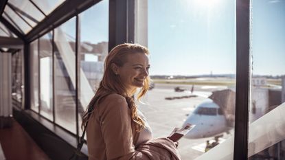 woman at airport