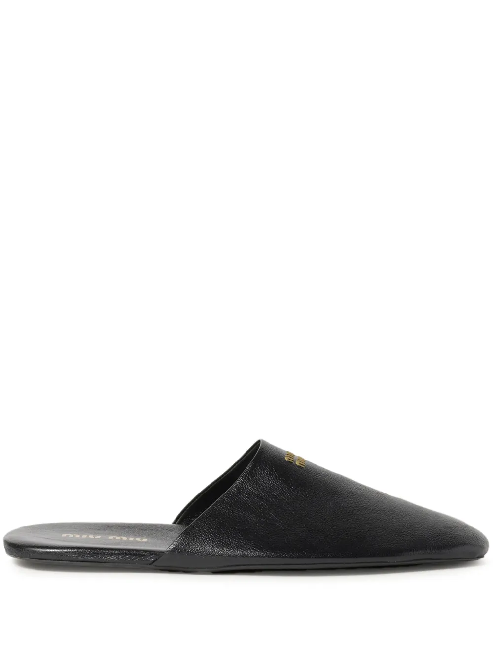 Miu Miu Leather Slippers | 39