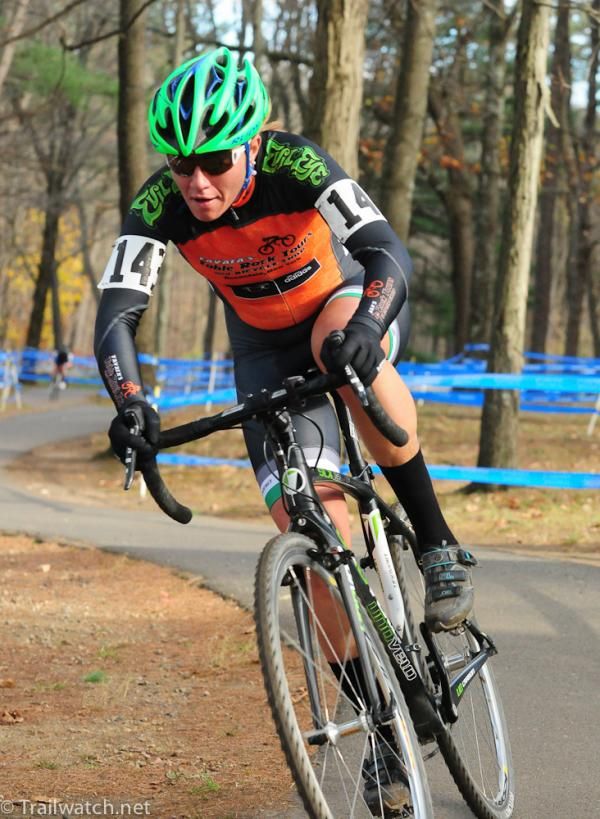 Erika Yozell (South Mountain Cycles) riding some pavement