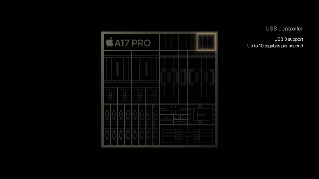 Apple A17 Pro USB3 Controller