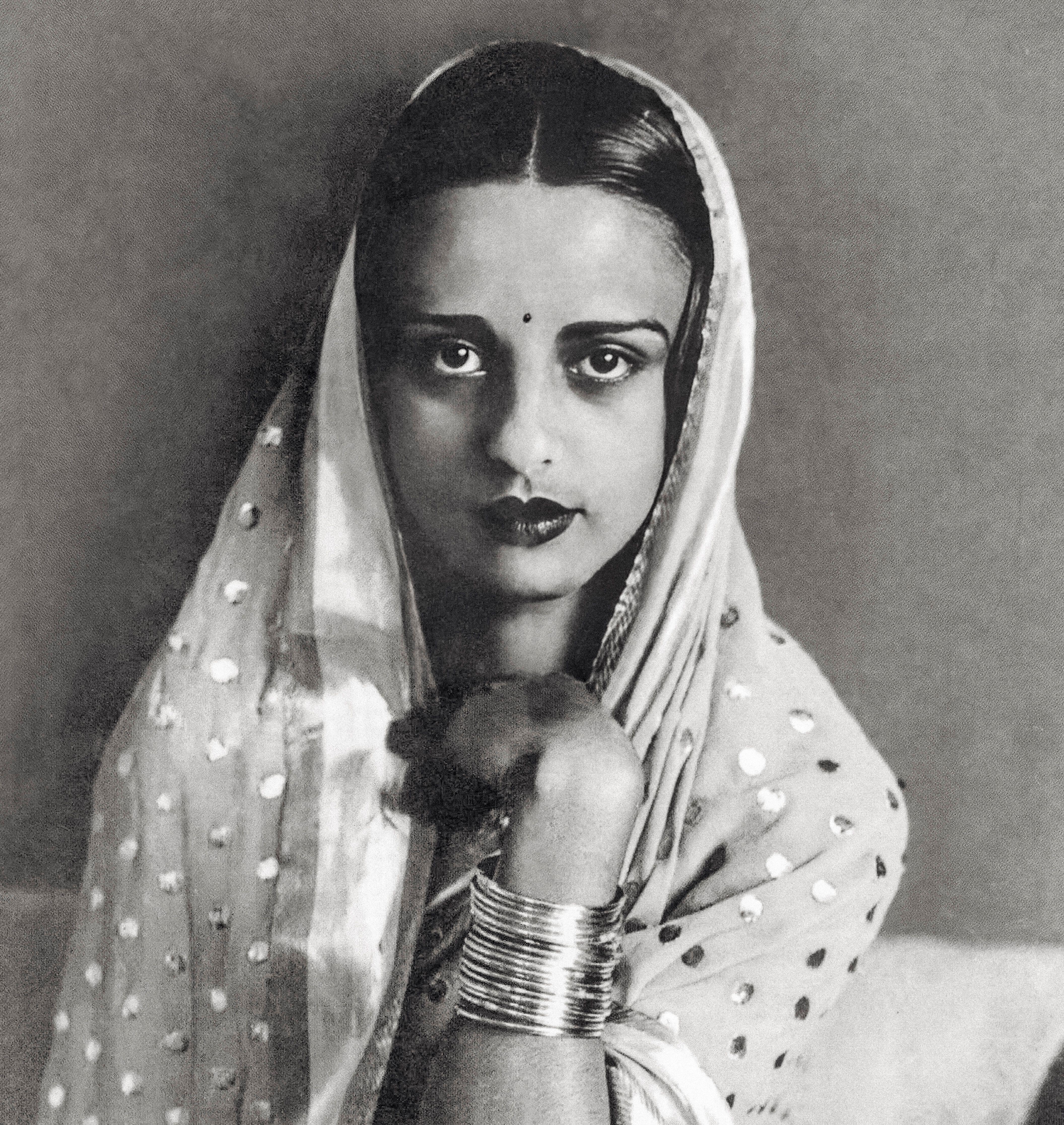 Woman black and white photograph