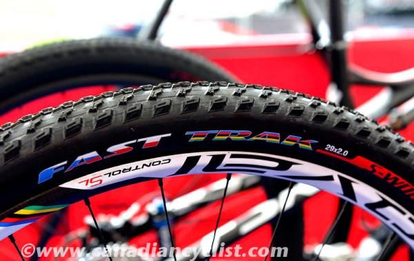When you are the world and Olympic champion, you get tires with your national colours...