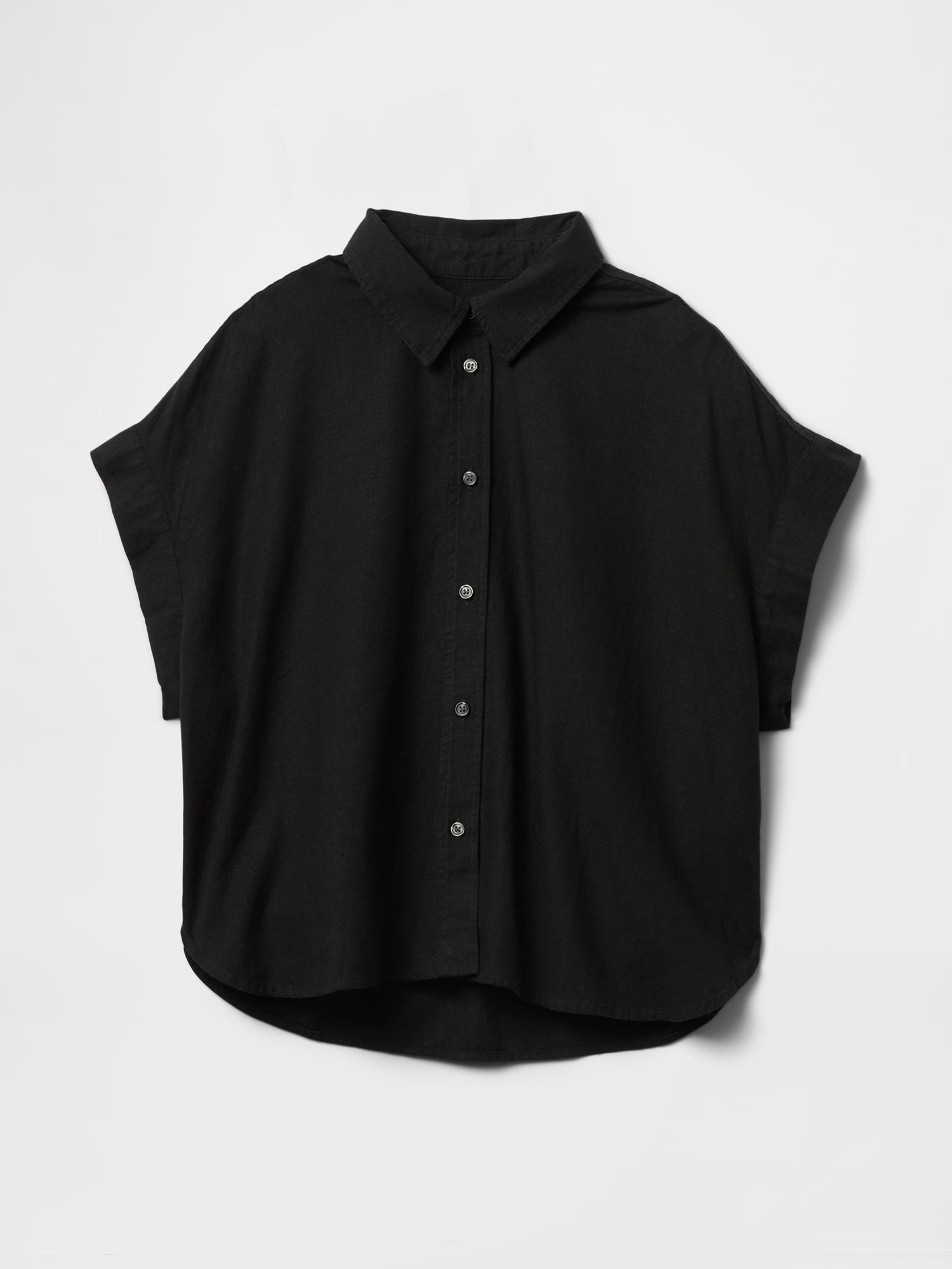 Gap , Linen-Blend Crop Shirt (Was $60) 