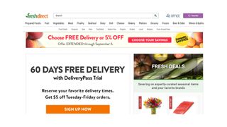FreshDirect review: Image shows the FreshDirect Delivery Pass option.