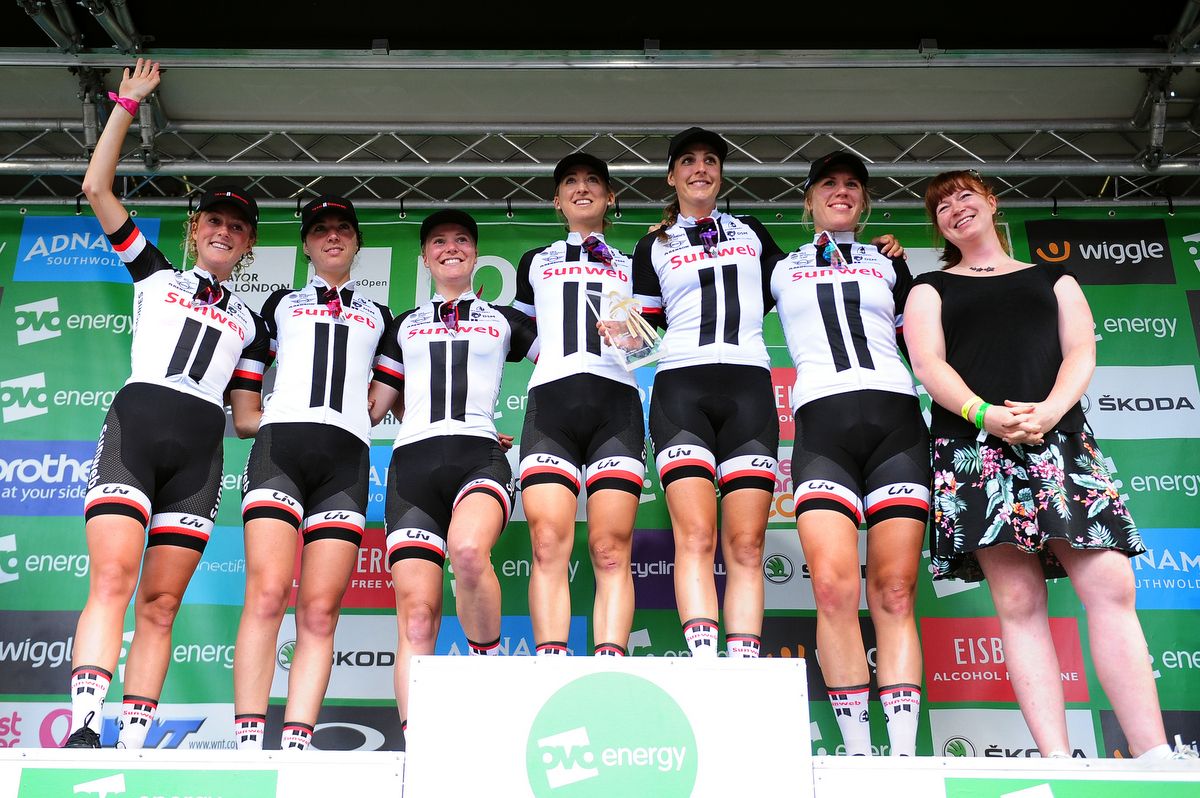 Team Sunweb on the podium