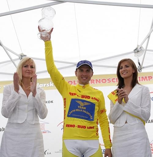 Overall winner Artur Kr&oacute;l on the podium.