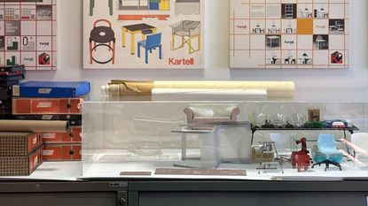 inside the archive at kartell museum