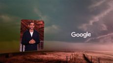 Google CEO Sundar Pichai pictured speaking at the Sphere in Las Vegas, Nevada, ahead of the annual Google Cloud Next conference.