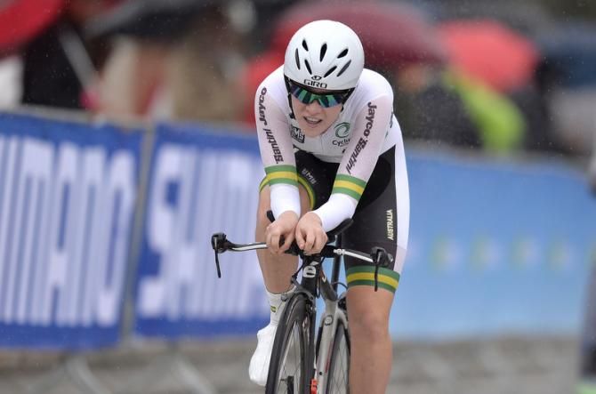 Anna-Leeza Hull (Australia) sets the third quickest time