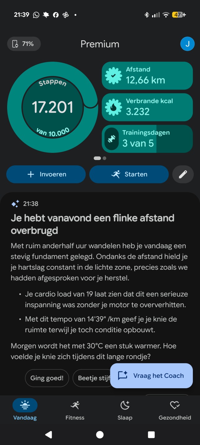 Fitbit Air Health