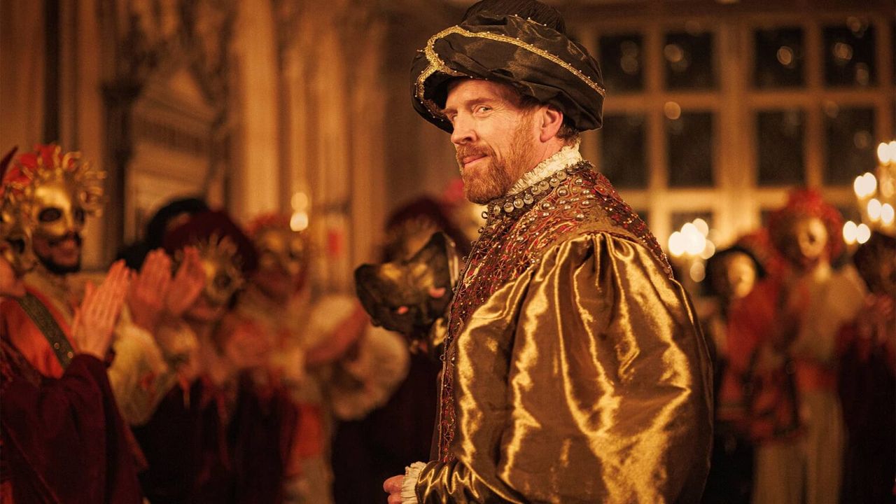 Damian Lewis as King Henry VIII in BBC TV drama Wolf Hall: The Mirror and the Light