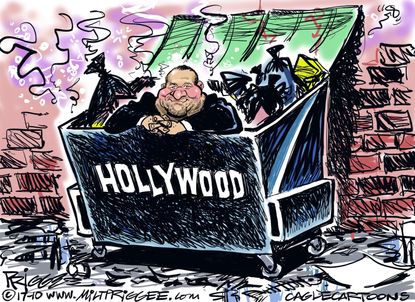 Editorial cartoon U.S. Harvey Weinstein Hollywood