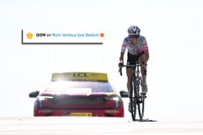 Kasia Niewiadoma with the Mont Ventoux QOM