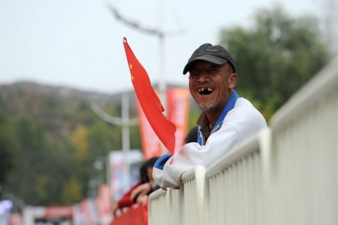 The fans really enjoyed the passage of the Tour of Beijing