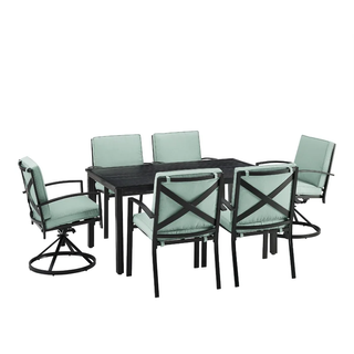 Upholstered outdoor dining set