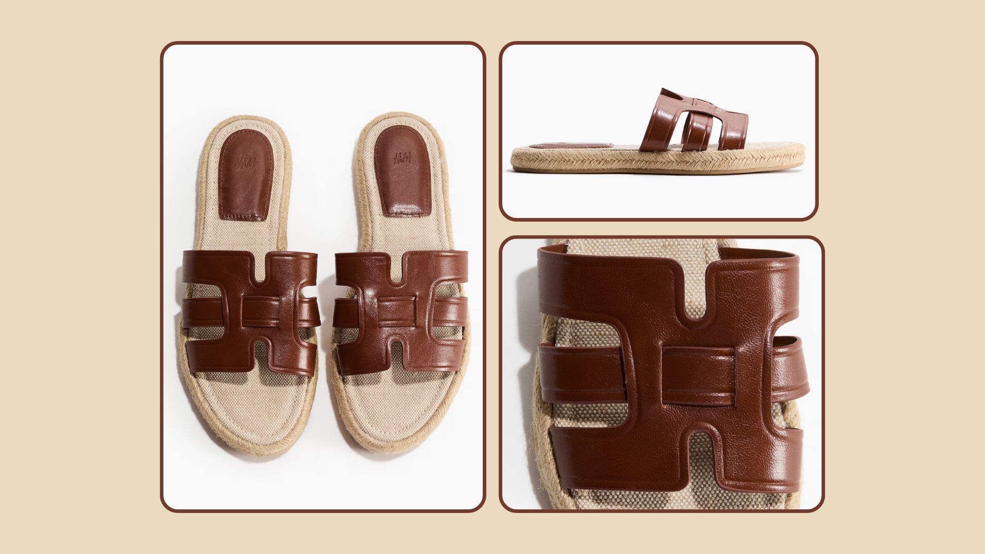 H&amp;M blends Hermes Oran sandal with espadrilles