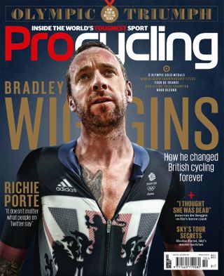 Bradley Wiggins on the cover of the latest issue of Pro Cycling