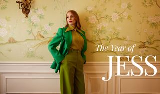 Jessica Chastain in Marie Claire's digital Holiday issue