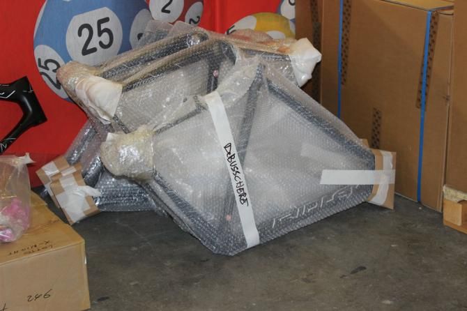 News frames wait to be given to their rider