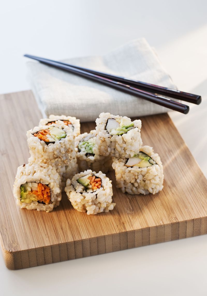 Food, Cuisine, Sushi, Rice, Ingredient, Dish, White rice, Recipe, Plate, Steamed rice,