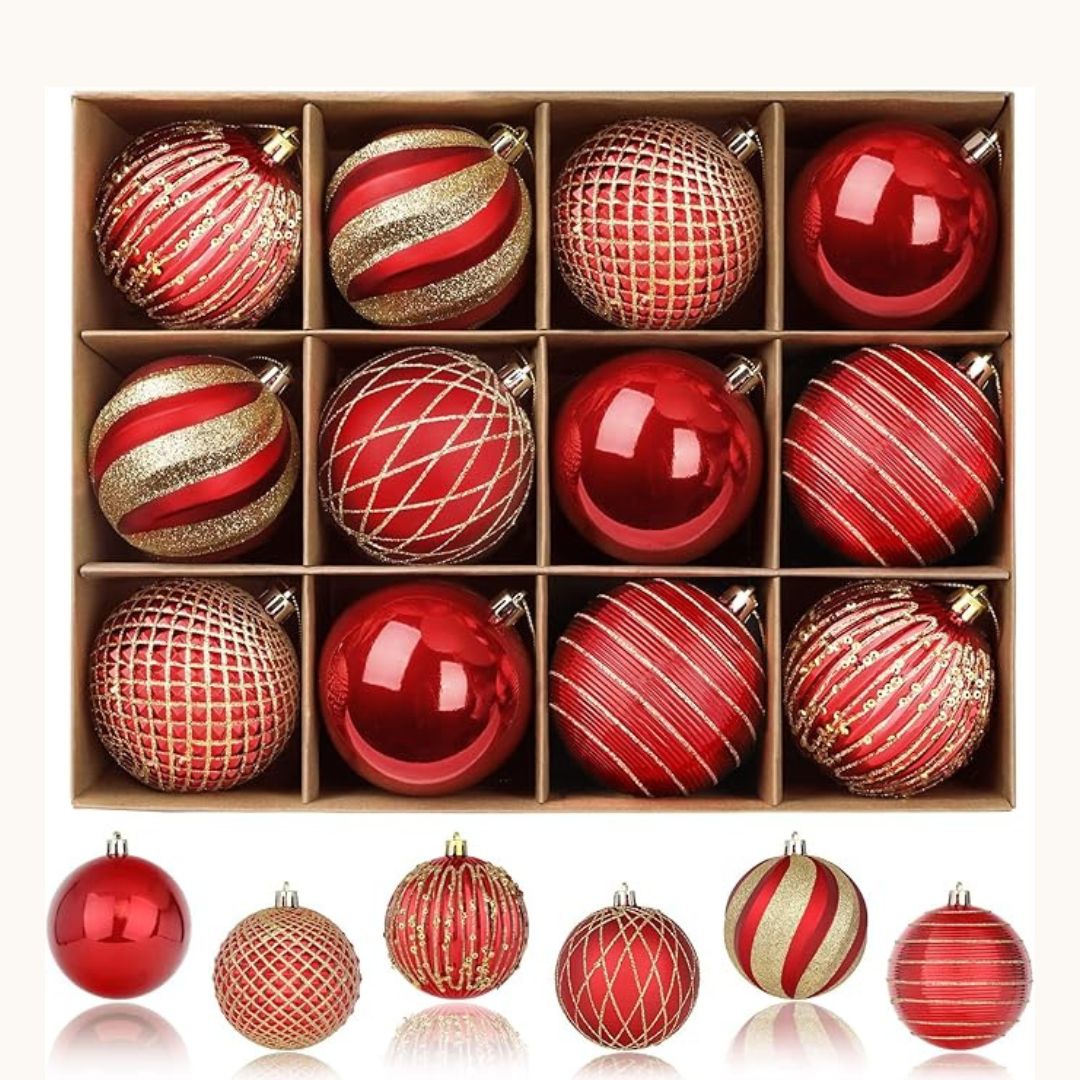 SHareconn Shatterproof Christmas Tree Baubles