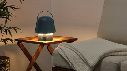 IKEA VAPPEBY speaker lantern on table