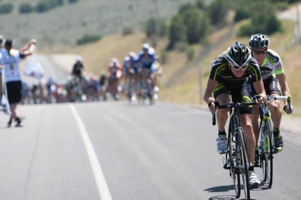 Attacks go up the road as the first climb gets near.