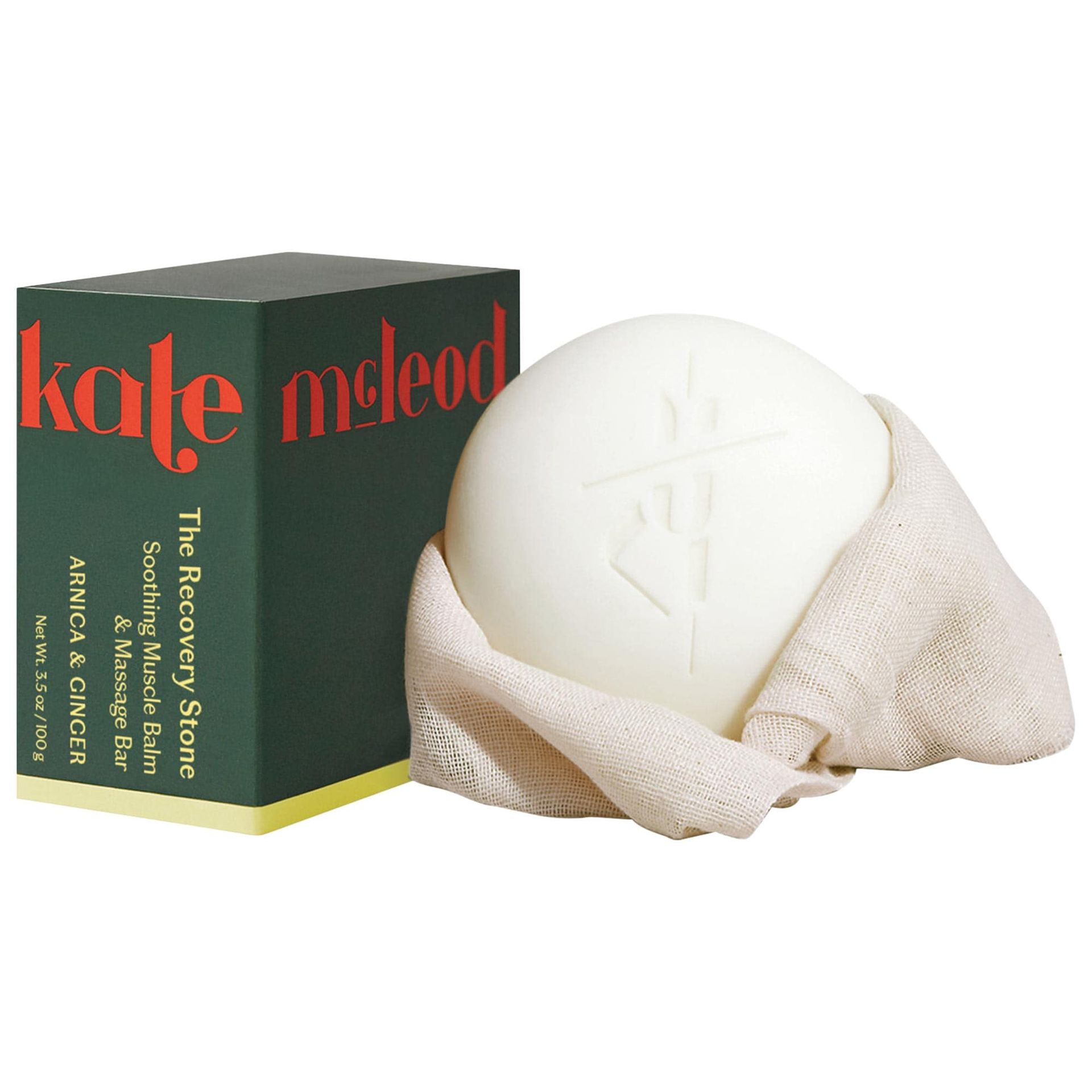 The Recovery Stone - Soothing Muscle Balm & Massage Bar With Arnica, Ginger & Vanilla