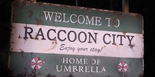The "Welcome to Raccoon City" sign from the Resident Evil reboot's teaser