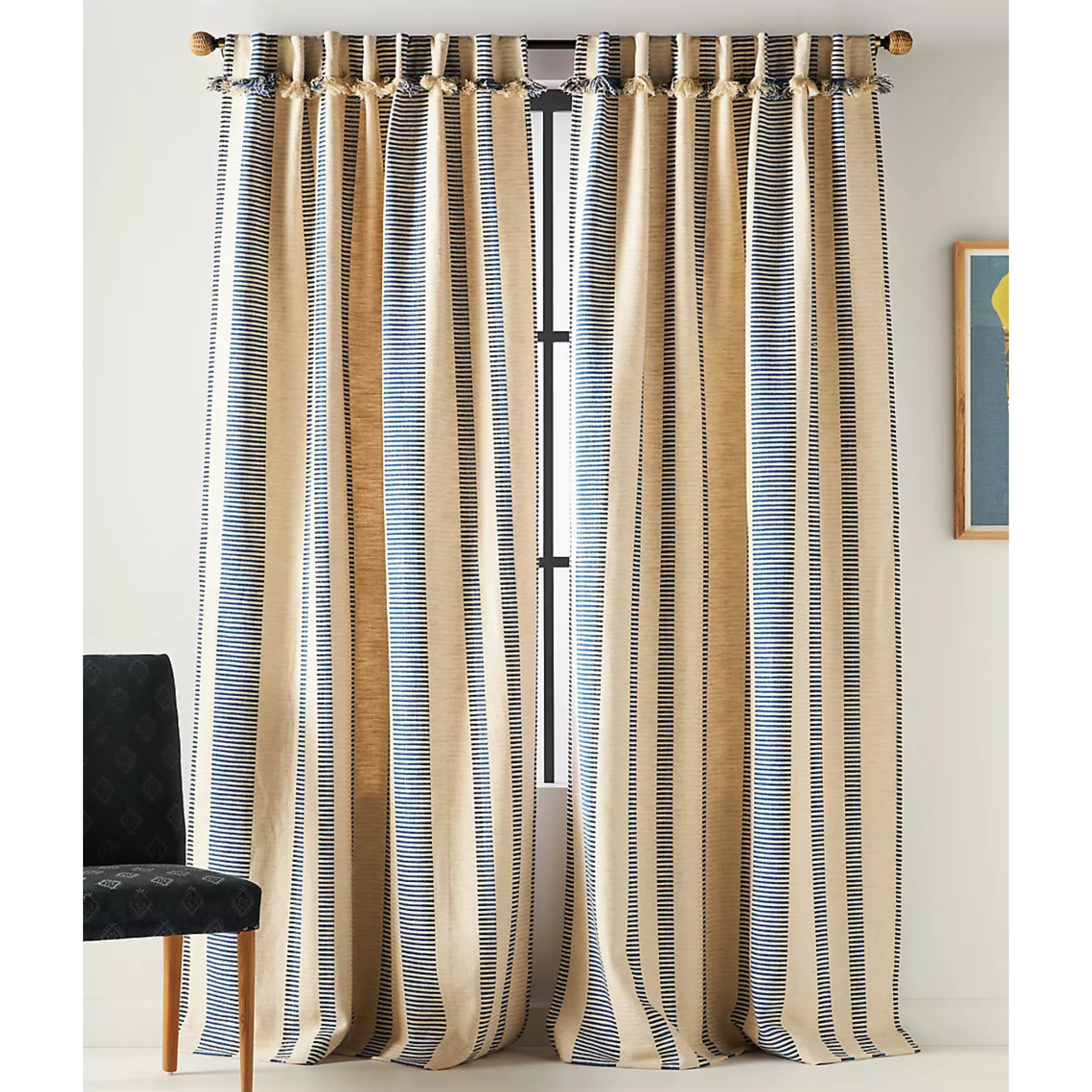 Pieced Stripe Curtain