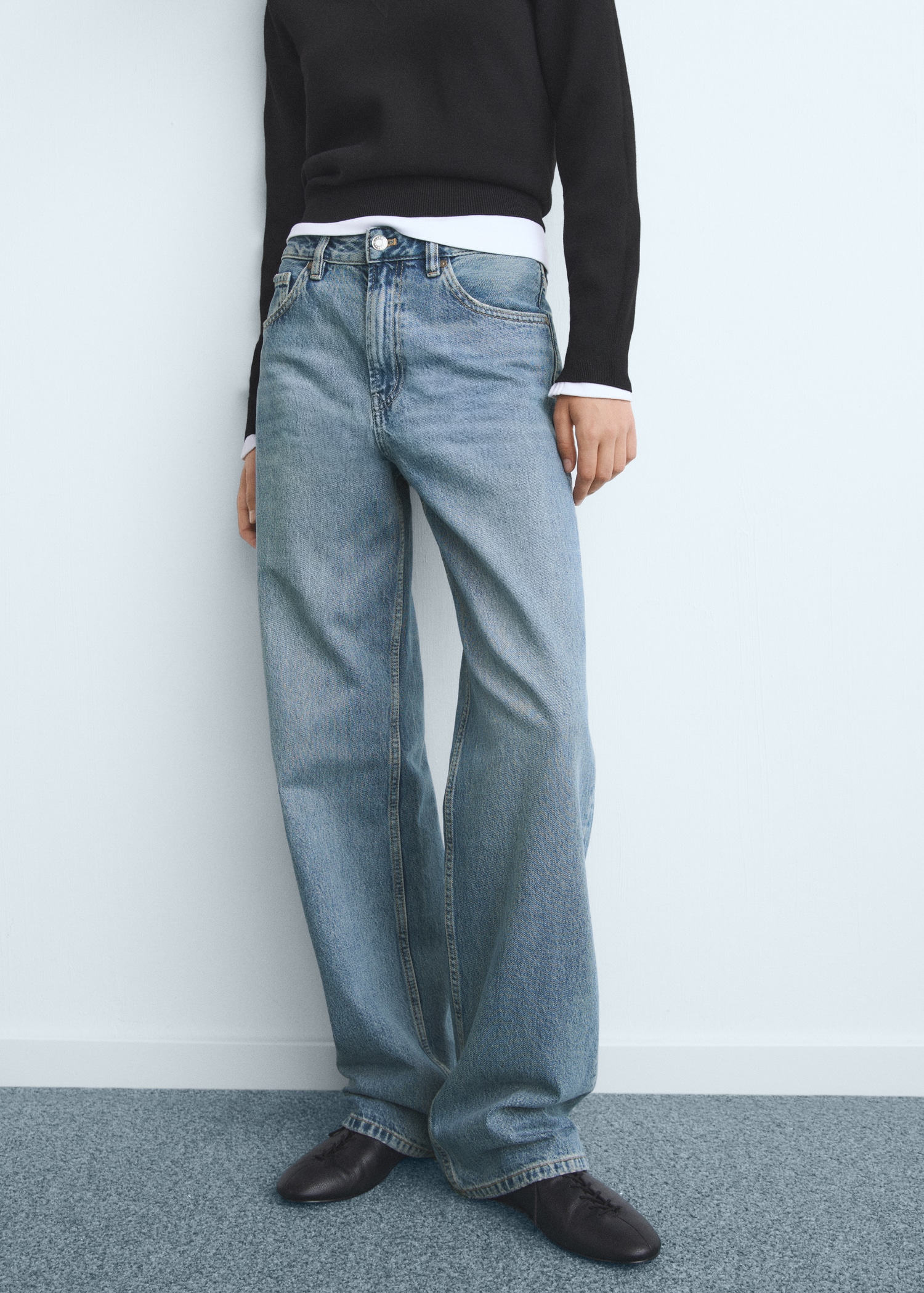 Miami Medium Straight Jeans - Women | Mango UK