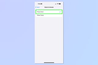 A screenshot showing how to mute calls with AirPods on iPhone