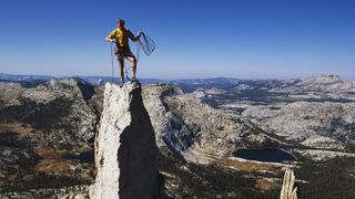 Conrad Anker on Cathedral Peak