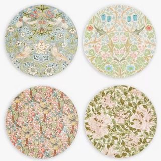 Morris & Co plates set of 4