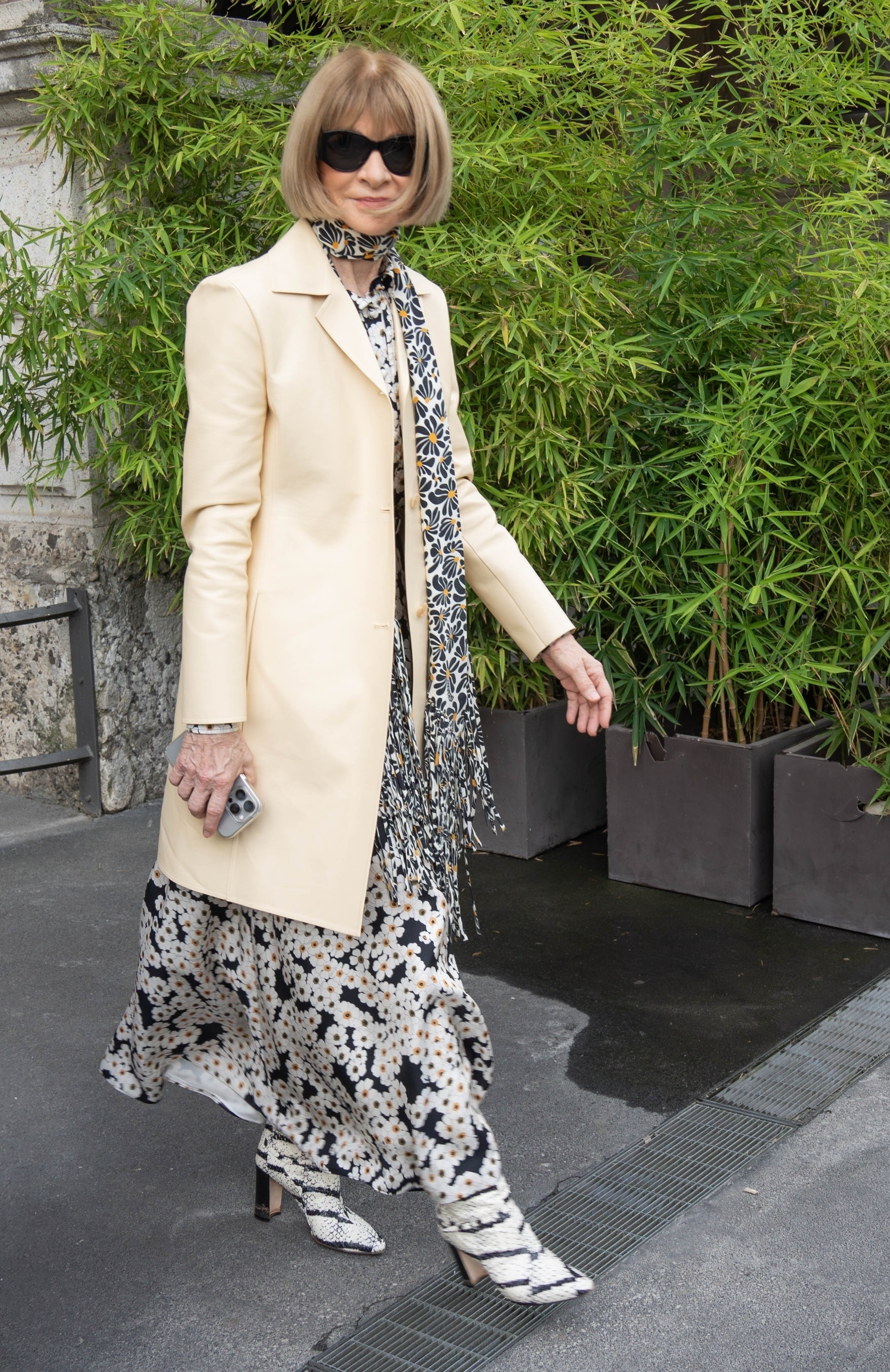Anna Wintour in Milan