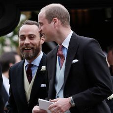 Prince William and James Middleton attend the wedding of Pippa Middleton and James Matthews in 2017